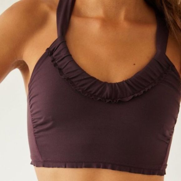 Free People Other - Free people down the line bra in black raisin